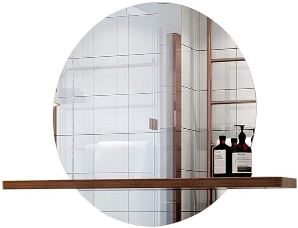 LXZSP Espejo Redondo para Colgar en la Pared, Espejo de baño con