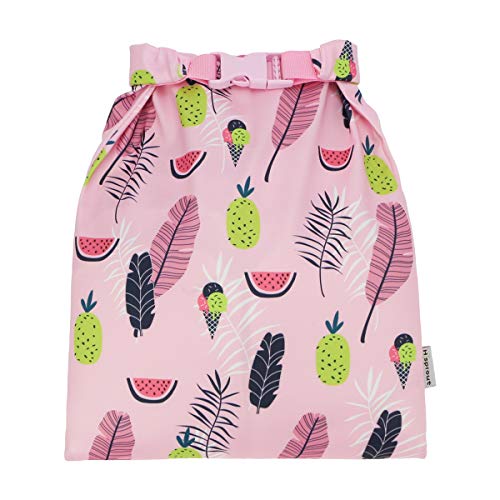 Hisprout Grab and Go Waterproof Washable Reusable Diaper Wet Bag(Pineapple)