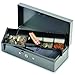 STEELMASTER Locking Steel Bond Box with Cash Tray, Includes Keys, Gray (2212CBTGY)
