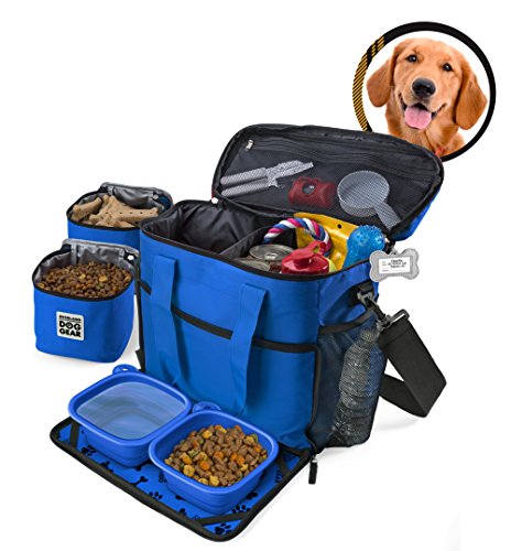 Mobile Dog Gear Unisex Week Away Bag MD/LG Dogs Royal Blue One Size One Size - Thumbnail 5