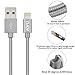 AOFU iPhone Cable,2Pack 6FT Nylon Braided Apple Lightning Cable USB Cord Charging Cable for iPhone 6/6S/6 Plus/6S Plus 5/5C/5S/SE,iPad 4 Mini Air (Gray)