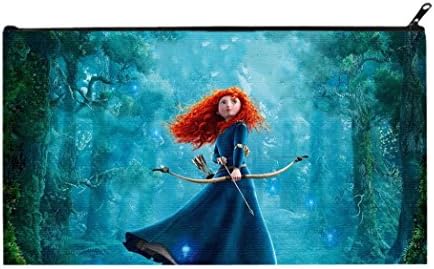 Women Coin Pouches Cash bag Currency Bags Beauty Cosmetic Makeup Bag Large Size with Brave Princess Merida Print.