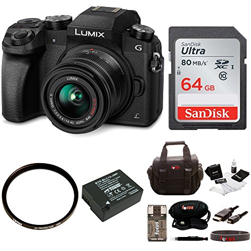 Panasonic lumix g7 camera with 14-42mm lens bundle (64g…