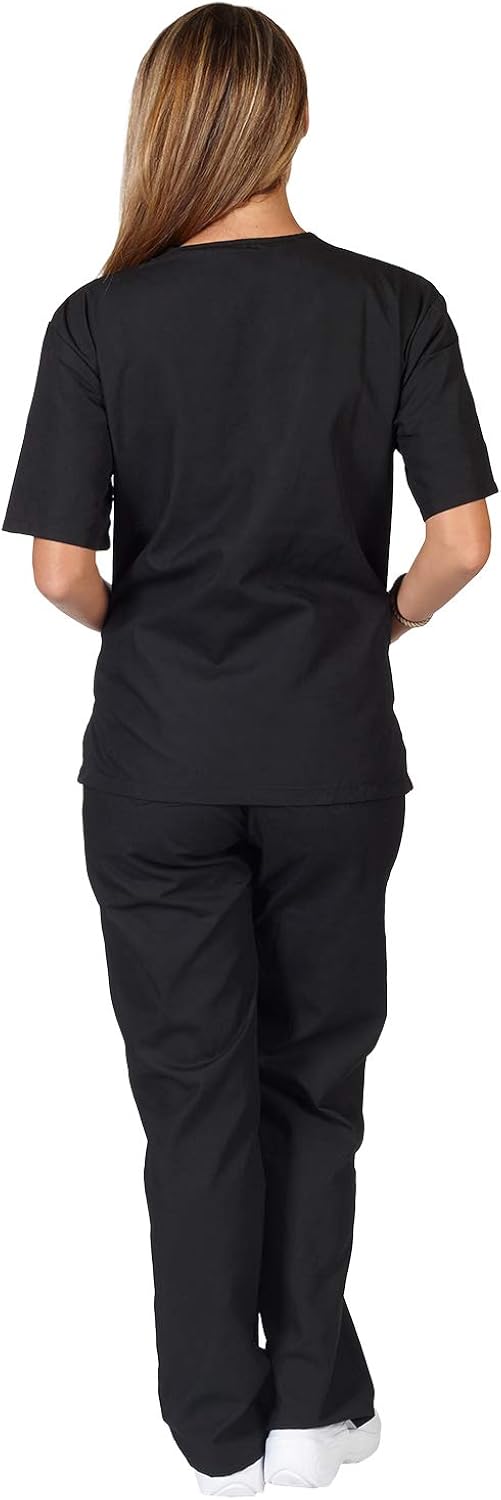 Natural Uniforms Unisex Scrub Set - Medical Scrub Top and Pant: Medical Scrubs Apparel Sets: Clothing