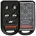 KeylessOption Key Fob Cover Case Replacement for 2005 2006 2007 2008 2009 2010 Honda Odyssey Remote Shell, 6-Button OUCG8D-399H-A, No Programming Necessary