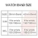 ENANYN Compatible Apple Watch Band 38mm 40mm 42mm 44mm Soft Silicone Sport Wrist Strap iWatch Replacement Bracelet Wristbands for Apple Watch Series 4,3,2,1 of Size S/M,M/L