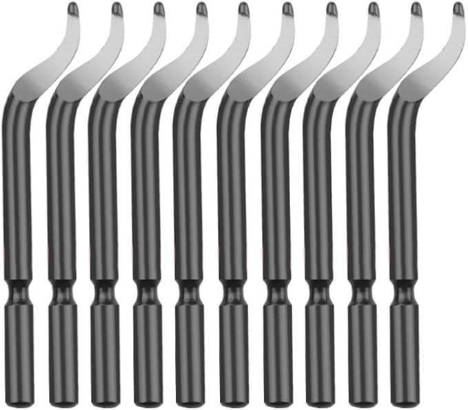 HiSpeed Steel Deburring Blades, 10pcs Replacement Deburred