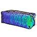 MHJY Mermaid Sequin Pencil Case Cosmetic Bag Magic Reversible Sequins Makeup Bag Pencil Pouch Glitter Handbag