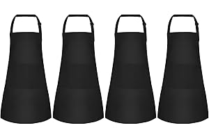 NACHLYNN Kids Apron Adjustable Toddler Apron with 2 Pockets Kids Painting Aprons for Kids Painting Cooking Baking Crafts