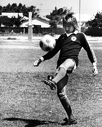 Photographs - Rod Stewart soccer with Los Angeles Aztecs soccer team 8x10 Photo