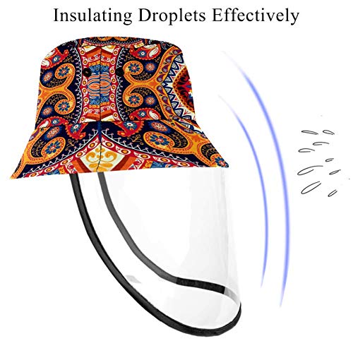 Retro-Ethno-Stil, Anti-Spuck-Hut, Anglerhut, Anti-Spritzer, Sicherheits-Abdeckung, winddicht, staubdicht – Bild 3