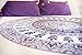 Folkulture Mandala Tapestry Wall Hanging or Hippie Wall Art, Bohemian Psychedelic Tapestry, Indian Boho Bedding or Bedspread for Bedroom, Dorm Room, Hippy Blanket or Beach Throw, Queen Size, Purple