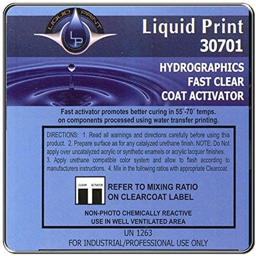 Fast Clear Hardener 1 Quart - Liquid Print Hydrographics Paint Supplies