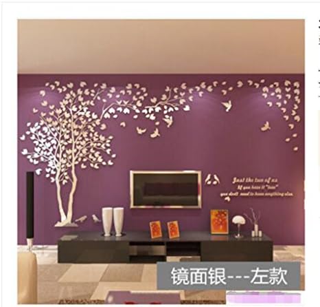 3D Stereo Wall Stickers, Couples Tree Trees Acrylic Creative Living Room Sofas, Restaurants, TV Wall Decorations