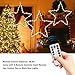 MAOYUE Window Lights 3 Pack Christmas Window Star Lights with Timer Battery Operated Christmas Decorations 8 Lighting Modes with 3 Remote Controls for Outdoor, Indoor, Porch, Party, Warm White