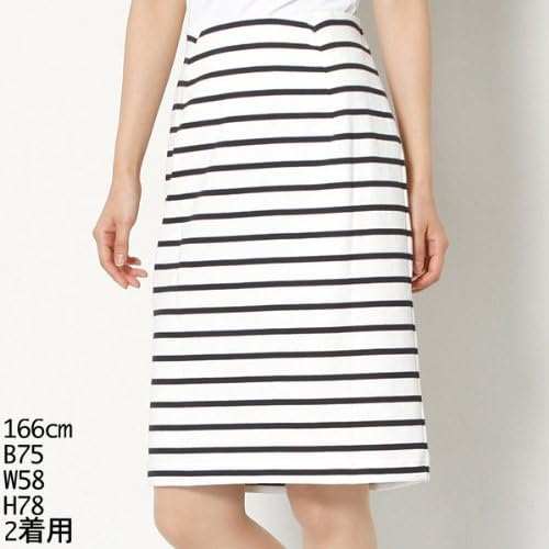 Amazon ウフ ドゥー Oe Uf Doux スカート ボーダータイトスカート 10シロ 1 S スカート 通販