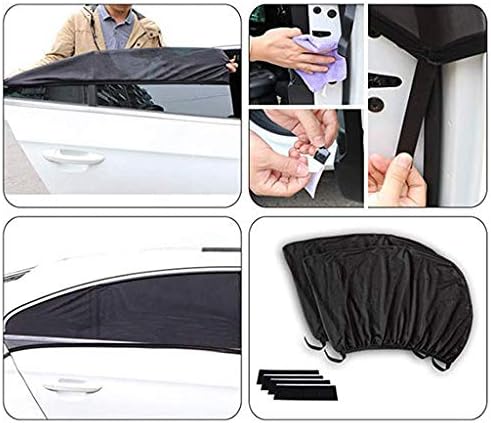 2019 Best Gift!!! Cathy Clara 2Pcs Slip On Window Shades Car UV Protection Curtain Sunshade Nylon Mesh Cover Car Curtains Mesh Cover