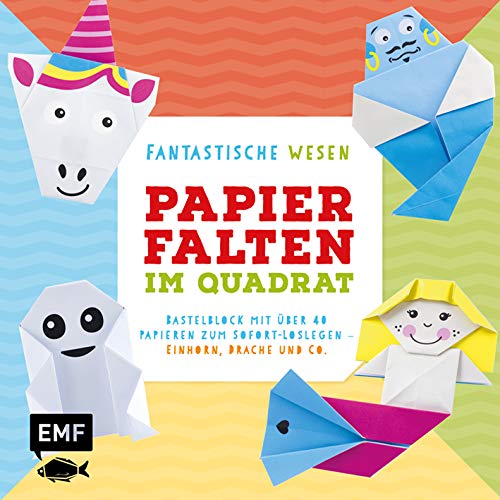 Papierfalten Im Quadrat Fantastische Wesen Bastel Kids