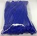 Blue Plastic Luggage Tag Loops, 6 inch, 100/pk (aka Worm Loop)