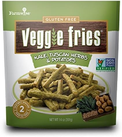 VEGGIE FRIES, Kale/Tuscan Herbs/Potatoes, 14 Ounce (Pack of 12)