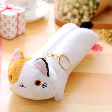 Djhfj Dessin Anime Peluche Trousse Kawaii Peluche Chat Fournitures Scolaires Sacs A Crayons Pour Les Enfants Papeterie Boite A Crayons Jb Amazon Fr Fournitures De Bureau