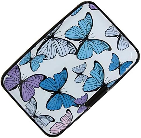 RFID Blocking Credit Card Holder Case Protector Wallet Hard Slim Travel Purse for Women with 6 Slots Portable Wallet