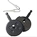 Juscycling Resin Organic Semi-Metal Brake Pads for Avid BB5, Smooth Braking,Low Noise, Long Life, Kevlar, Copper