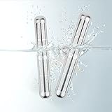 Pack of 2, New improved Alkaline Water Sticks with rounded ends. Make High pH Alkaline Water at Home or on the go.
