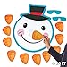 Pin The Nose on The Snowman Christmas Holiday Party Game with Blindfold & Instructions