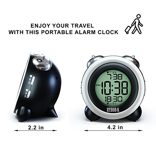 Loud Alarm Clock for Heavy Sleepers Simple Digital Clock Battery Operated for Hearing Impaired