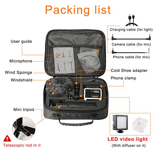 Vlogging Kit for Phone Video Recording, Sutefoto Vlogger Smartphone