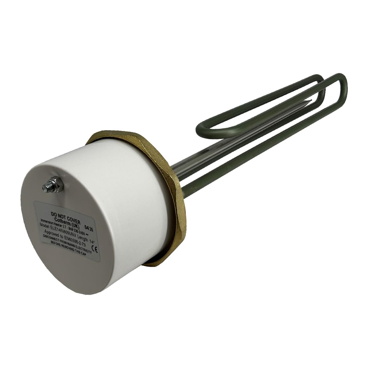 FixTheHeat Replacement 14" Incoloy 3kW Immersion Heater 1 3/4" (1.75") BSP 3kW for Stainless Cylinders