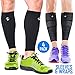Calf Compression Sleeves and Leg Wraps (4 Piece) Shin Splint Support, Calve Guards for Men and Women - Braces Provide Healthy Circulation Pain Relief for Running, Basketball, Cycling, Maternity