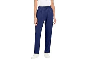 Women's Pants Solid Color Casual Work Elastic Waist Straight Leg Trousers Workwear Workout Jogger
