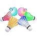 OUTERA [6-Pieces] LED Shuttlecock Badminton Birdies Set Badminton Glow in The Dark Shuttlecocks Lighting for Outdoor Fun for Your Family[1 Year Warranty]