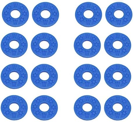 Pakala66 Guitar Strap Blocks/Strap Locks-Blue-8 Pairs