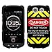Kyocera Brigadier Danger-Do Not Touch on Black Case