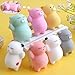 Outee Mochi Squeeze Cat Toys, 36 Pcs Mini Mochi Squishies Mochi Animal Cat Squishies Mini Squishies Stress Relief Animals Squihsy Squeeze Stress Cat Toys Mochi Squeeze Squishies Random