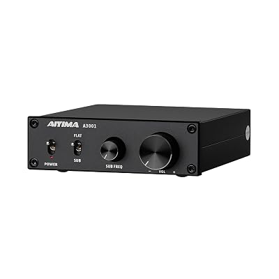 AIYIMA A3001 Mini Mono Amp 300W Subwoofer Amplifier TPA3255 Class D Amp with Full-Frequency & Sub Bass Home Audio Speaker amp+ DC36V 6A Power Adapter