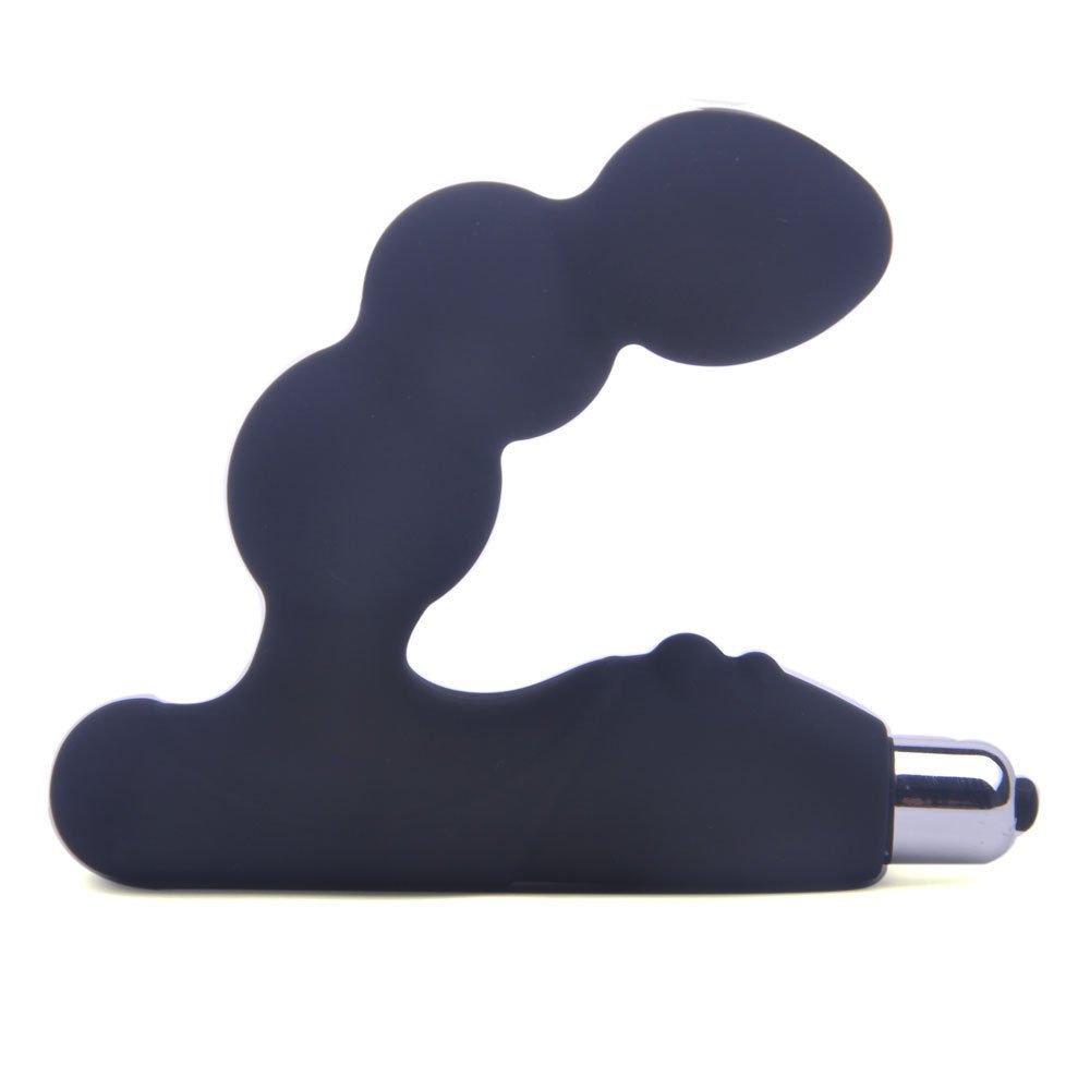 PleasureBox Male Prostate Massager Anal Vibrator Butt Plug P-Spot Crazy Buzzer, Black