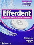 Efferdent Anti-Bacterial Denture Cleanser Tablets, Original 126 Count