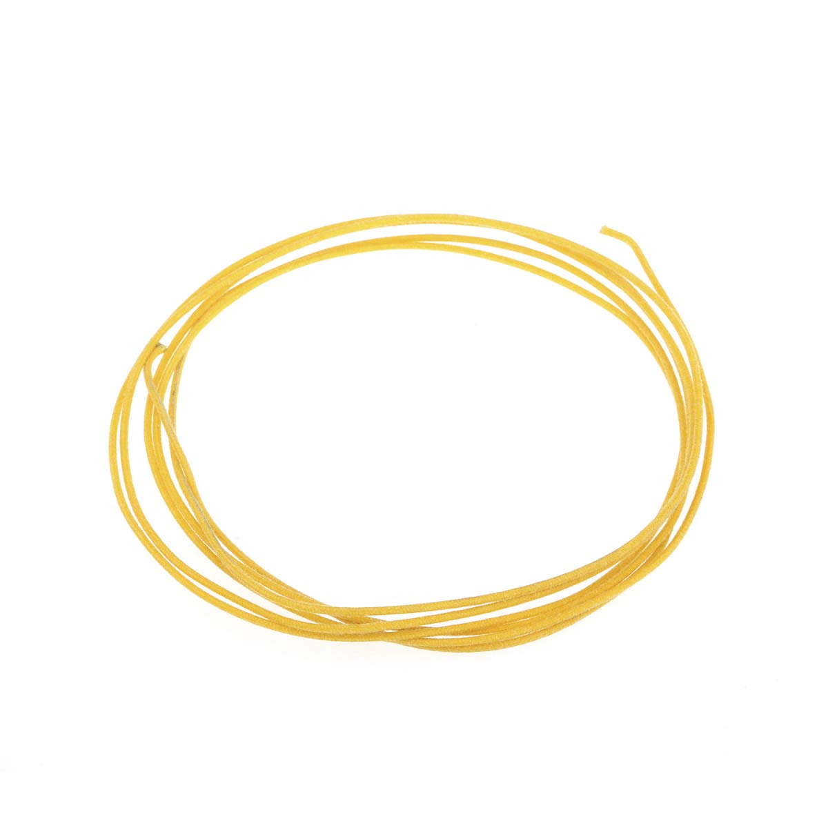 Gavitt Vintage Style Pre-tinned Push-back Cloth Covered Stranded Wire for Amplifier, Yellow 6 Feet(2 Meters)