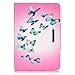 Dteck iPad Mini 2 Case, Mini 3 Case, Folio Stand Premium Leather Case with Smart Auto Sleep/Wake Protective Cover Magnetetic for Apple iPad Mini 1/ Mini 2/Mini 3, Butterflies