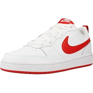 Nike Court Borough Low 2 Gs Unisex Kids Sneakers White White University Red 5 Uk 38 Eu Buy Online At Best Price In Ksa Souq Is Now Amazon Sa