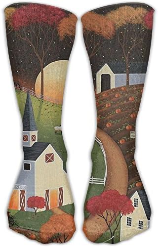 Cool Art Panting Abstract Crew Socks Halloween Running Socks For Women