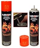 Neon Universal Gas Lighter Refill- 5X Refined