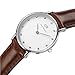 Daniel Wellington Women's 0920DW St Mawes Stainless Steel Watch with Brown Leather Band