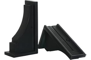 Mayne Inc Fairfield Decorative Brackets, 2-pack, Plastic, Black, Standard (5856-B)