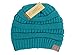 C.C Trendy Warm Chunky Soft Stretch Cable Knit Beanie Slouchy Skully Winter Hat Teal