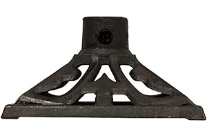 TIKI Brand Cast Iron Torch Stand, Black, 9.1L x 9.1W x 4.8H -Inches, 1312322